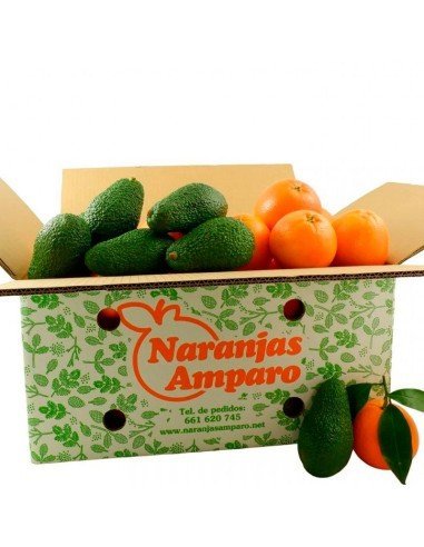 Gemischte Box Orangen und Avocados